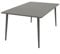 DEGAMO Gartentisch Esstisch Denver 100x160cm rechteckig, Metall/Stahl grau, Indoor und Outdoor