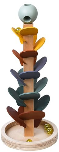 ToyToyToy Midi Klangbaum aus Holz Klang Murmelbahn Klangpagode 39 cm