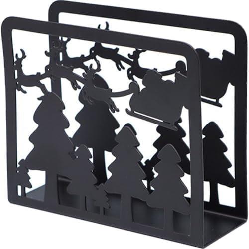 Ymxygz Weihnachts-serviettenhalter, Serviettenständer, Elch, Weihnachtsbaum, Taschentuchspender, Tisch-papierservietten-Organizer, Weihnachtsparty-Dekoration