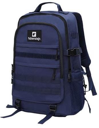 FALKENSTEJN Rucksack für Freizeit Outdooraktivitäten Schule Arbeit Multifunktionsrucksack (navy 35/40L, 35L/40L)
