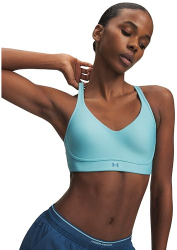 Under Armour Damen Infinity Low Impact Sport-BH (D-DD Cup), (425) Blue Haze / Boundless Blue, (Small) A/C