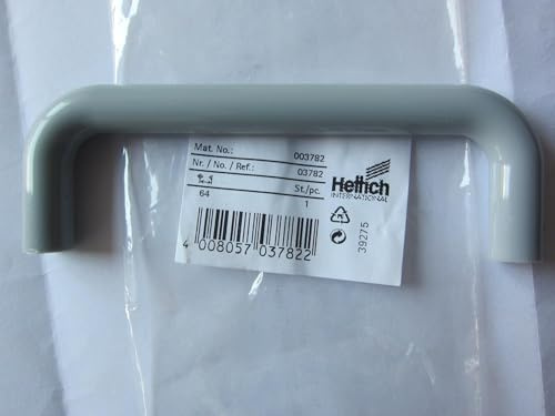 Hettich Möbelgriff, ø 10 mm, Lochabstand 64 mm, Kunststoff grau, 1 Stück, 3782