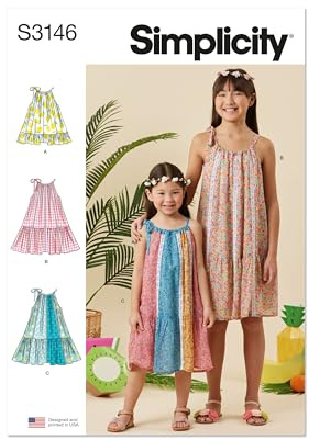 Simplicity Sewing Pattern SS3146HH Children's and Girls' Dresses HH (3-4-5-6)