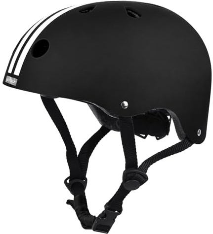 LeapBeast Casque Trotinette Adulte Enfants Casque, Velo Homme Femmes Anti-Choc Protection pour Multi-Sport Cyclisme Skate Roller Trottinette Skateboard (Noir et Blanc, L)