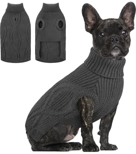 Queenmore Pullover Kleine Hunde, Weicher Stehkragen Hundepulli