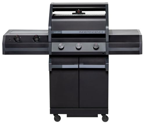 Grillfürst Independence P330E Gasgrill - mattschwarz - mit XXL Infrarotbrenner und Edelstahlrosten