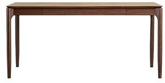 Schreibtisch, Spieltisch, Büro, Zuhause, Computertisch, Schlafzimmer, aus schwarzem Nussbaum, zum Arbeiten und Lernen, Möbel für Wohnzimmer, einfach, modern, geeignet für ein oder Doppelbett (160 x 65