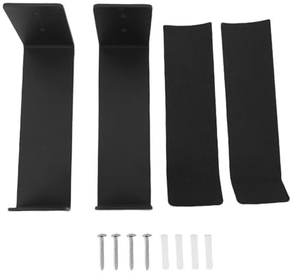 Srliya 2 Stück Wand-Yogamatten-Aufbewahrungsregal, Aluminium-Wandhalterung, Yogamatten-Halter mit Schutzpolsterung für Fitness-Zubehör