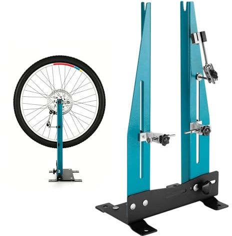 Zentrierständer Fahrrad, Abnehmbarer Zentrierständer für 16 -27.5 | 360° Drehbar Breitenverstellung 95MM-130MM, Kompatibel mit 140-180 mm Bremsscheiben, für Mountainbike/Rennrad/Workshop