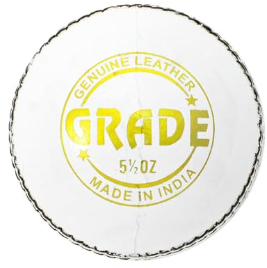 DSC Grade Leather Cricket Ball | Water Proofed Leather Ball | Suitable for Practice Game | Tournament Game Cork