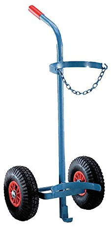 SCAPP Gasflaschenwagen für 1 x 33 kg Propan Gasflasche, mit Haltenocke und Luftbereifung