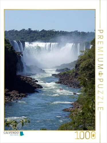 CALVENDO Puzzle Wasserfälle von Iguazu | 1000 Teile Lege-Größe 48 x 64 cm Foto-Puzzle für glückliche Stunden