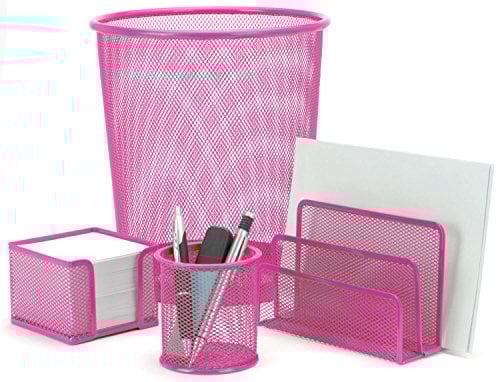 Eliware 4 teiliges Büroset | Pink