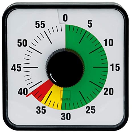 TimeTex Zeitdauer-Uhr, magnetisch, 19 cm x 19 cm, Ampelscheibe