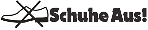 HR-WERBEDESIGN 1x Schuhe aus LKW Aufkleber Warnung Truck Hinweiß Sticker Achtung Info