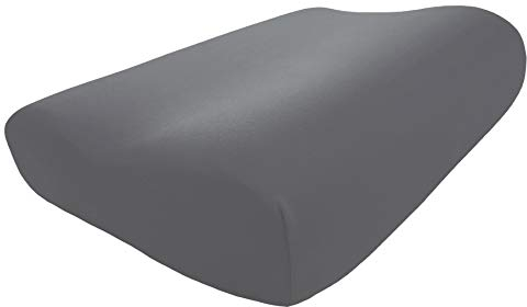 Edda Lux Bezug passend für Tempur Shape Queen und Tempur Original Queen Schlafkissen, 61 x 31 cm, für Kissengrößen S, M, L, XL, Jersey Kissenbezug für Nackenstützkissen, in Schiefer