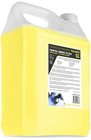 BeamZ FSMF5S - Liquide pour Machine à Fumée 5L - Densité Moyenne, Suspension Standard, Haute Performance, ne laisse Pas de Résidu, Biodégradable, Non Toxique pour la Santé et l’Environnement