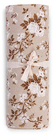 HomeLife - Überwurf für Sofa, Roselline, Weiß, Mehrzweck-Überwurf aus Baumwolle – Granfoulard Tagesdecke für Einzelbett – Sommerdecke aus Baumwolle [260 x 280, Rose]