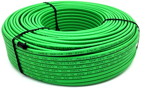 KEPOHK 110V 220V Kabel Selbstbegrenzende Heizung 17W Energie sparen kann im Rohr 220V-17W arbeiten