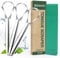RONAVO Tongue Scraper (3 Pack) - Tongue Cleaner Tool Dentist Approved, Stainless Steel Tongue Scrapers for Adults, Tongue Cleaners Cure Bad Breath,Tongue Cleaning Tool with Travel Case