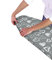 COUNTRY CLUB Flexible Elasticated Multi-Fit Ironing Board Covers - Grey Hearts, Geometric, Moroccan - Heat Reflective Technology - Quick and Easy To Fit (Grey Hearts)