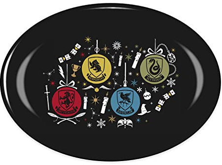 Half Moon Bay Serving Plate Boxed - Harry Potter (Houses)