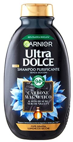 Garnier Ultra Dolce Shampoo Carbone Magnetico 250ml, 250ml