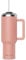 SoleCup. 40oz Travel Mug with Handle, Lid and Two Straws, Drinks Stay Hot for 8 Hours, Cold for 24 Hours, Double Wall Vacuum Insulated Stainless Steel Tumbler… (Pink, 40oz)