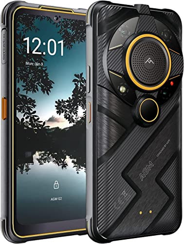 AGM G2 Rugged Smartphone Unlocked, Rugged Phone, Qualcomm® QCM6490 5G Rugged Smartphone, Rugged Cell Phone 6.58 FHD+ 120Hz Display, 7000mAh Battery 8G+256G, IP68/IP69K, Flash Light