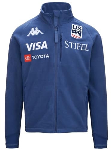 Kappa - Felpa con Zip, Uomo, Poliestere, Sci, Modello: 6Cento 687 Us