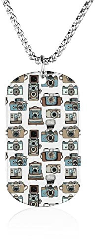 Vintage Camera Pendant Necklace Cute Charm Necklace Memorial Jewelry for Women Men