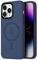 Mixroom - Cover Custodia Bumper Opaco per iPhone 11 PRO Max Compatibile con MagSafe Accessori Cerchio Magnetico Integrato Retro Semitrasparente Bordo Morbido in TPU Silicone Blu Scuro