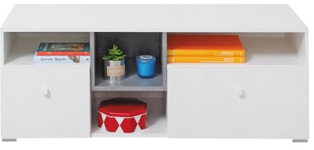 Fernsehschrank Lowboard 120cm in Beton weiß