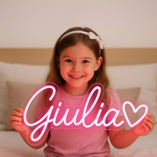 StickerLab – Scritta Led Personalizzata, Made in Italy - Insegna con Scritta Luminosa Neon Personalizzabile, Decorazione da Parete per Eventi, Camera da Letto, Sala Giochi - Alimentazione 12V