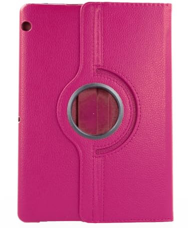 Funda Rotatoria 360° Polipiel para Huawei MEDIAPAD T3 10 9,6, Carcasa Protector, Rosa