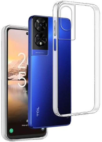 REY 3X Funda Carcasa Gel Transparente para TCL 40 NXTPAPER 4G - TCL 50 SE 4G, Ultra Fina 0,33mm, Silicona TPU de Alta Resistencia y Flexibilidad