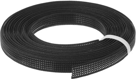 QUARKZMAN Nähen Knochen, 1 Stück 5 Yards 8mm - Polyester Durchnähbares Niedrigdichtes Korsett Knochen für Brautkleid, Brautkleid (Schwarz).