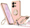 XYZ Cover per Xiaomi Redmi Note 13 Pro 5G, con Supporto ad Anello Doppio Cuore, con Cordino per Ragazze e Donne, Cover Protettiva di Lusso Carina e Scintillante per Xiaomi Redmi Note 13 Pro 5G, Rosa