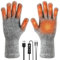 Coikes USB-beheizte Handschuhe für Damen und Herren Winter Touchscreen Handschuhe Winterhandschuhe Sport Warme Handschuhe für Skifahren Radfahren und MEHRWEG (Grau)