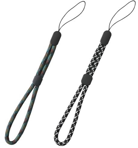 Gments 2 Pack Hand Wrist Strap Lanyard for Phone Rope Camera Hand Strap Adjustable Portable Wristlet Compatible with GoPro Camera Phone Case Keys Keychain USB Flash Drive Flashlight Glove Leash