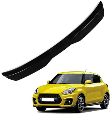 Auto Heckspoiler,ABS Dachspoiler Kofferraum Kofferraumspoiler für Suzuki Swift 6 Sport 201802019 2020 2021 2022 2023 2024 Lippe Styling Spoiler Flügel Tuning Zubehör,A/Black