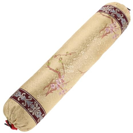 minkissy Kissenbezug Aus Stoff Mit Buchweizenfüllung Chinesisches Nacken Und Lendenstützkissen Kleines Rundes Sofakissen Für Holzmöbel Atmungsaktiv Und Traditionell Gestaltet