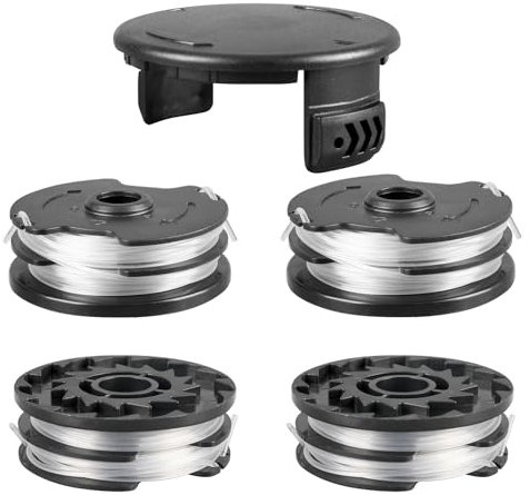 YWNYT Bobina di ricambio per decespugliatore LIDL Parkside, 8,3 m x 1,6 mm, compatibile con Parkside LIDL PRTA 20-Li C3 A1 B2 PRT 550 A1 A3 PRT 300 A1 (4 bobine + 1 copertura)