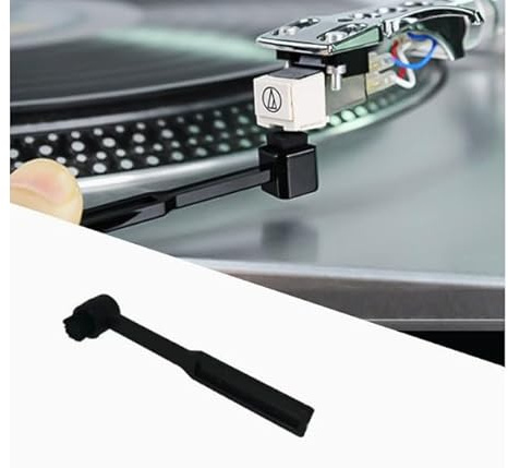 Audio Systems Clean-IT Kohlefaser-Stiftbürste für Plattenspieler, effektive Staub- und statische Entfernung, für Schallplattenspieler-Patronen, ergonomisches Design