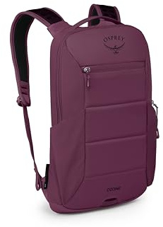 Osprey Ozone Slim Pack - Zaino leggero per laptop con sospensione AirScape, tasche per bottiglie d'acqua e design sottile da viaggio, adatto alla maggior parte dei laptop da 16, compatibile con
