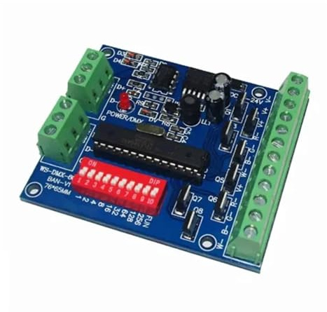 WS-DMX-8CH-BAN-V1 8-Kanal-RGBW-DMX512-Decoder DMX-Controller 2 Sätze RGBW-8CH-Decoder for RGBW-LED-Streifen