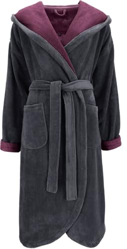 Vossen Carmen Damen-Kapuzenmantel Farbe graphit/elderberry Größe 48/50