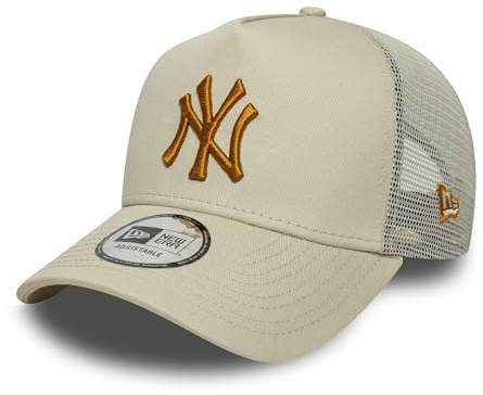 New Era New York Yankees A Frame Adjustable Trucker Cap League Essential