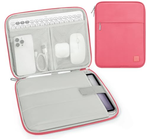 Dadanism 13 Zoll Tablet Tasche Hülle mit Polsterung, Rot | für iPad Pro M5/M4 13, iPad Air M4/M3 13, iPad Pro 12,9, MacBook Neo/Air 13 2026, Galaxy Tab S10+ 12,4, Tab P12 12,7