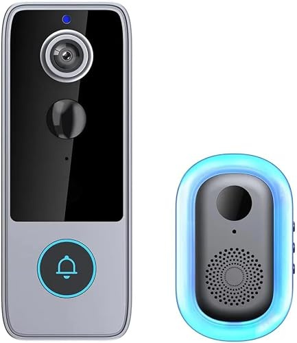 MEIION Purepeeki Camera Doorbell Pro Version,2-Way Audio,Night Vision | This video doorbell has rechargeable battery , PIR sensor sends real - time alerts, 2 - way audio on Tuya APP.